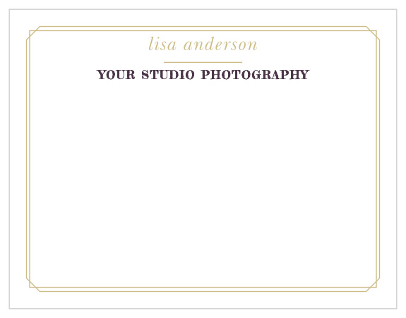 Vintage Photo Album Foil Business Stationery