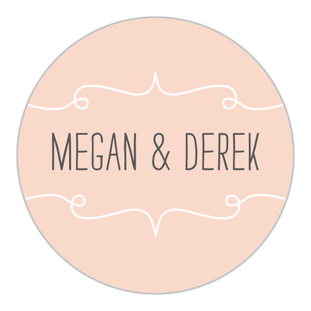 Brisk Blue Skies Wedding Stickers