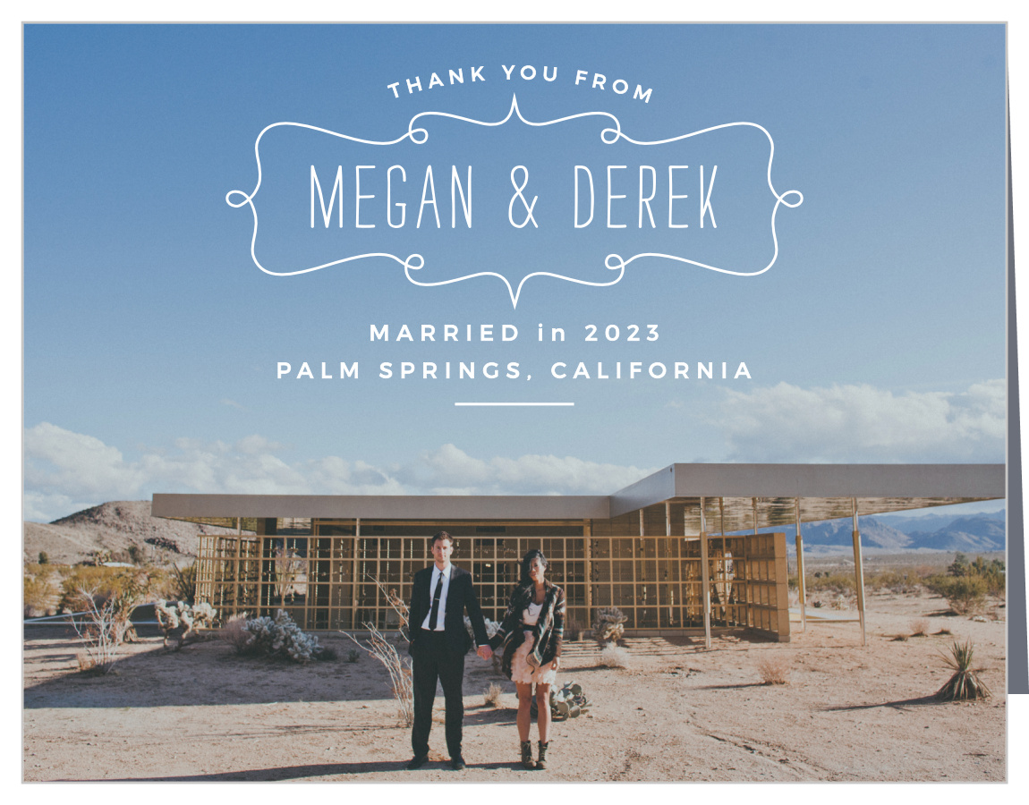 Brisk Blue Skies Wedding Thank You Cards