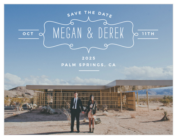 The Brisk Blue Skies Save-the-Date Cards are the perfect way to show off your love and to tell those you love to mark your special day on the calendars!