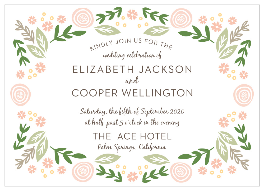Gardens Abound Wedding Invitations