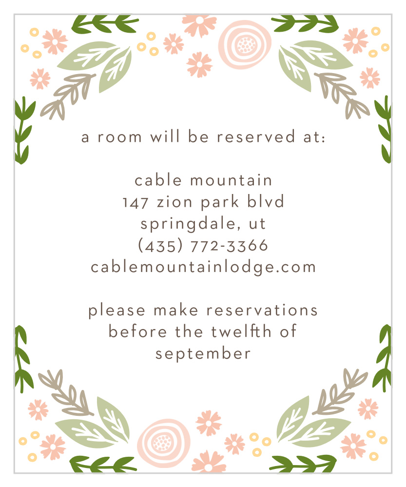 Gardens Abound Accommodation Cards