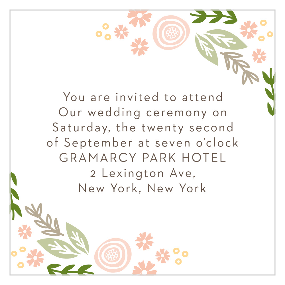 Gardens Abound Ceremony Cards