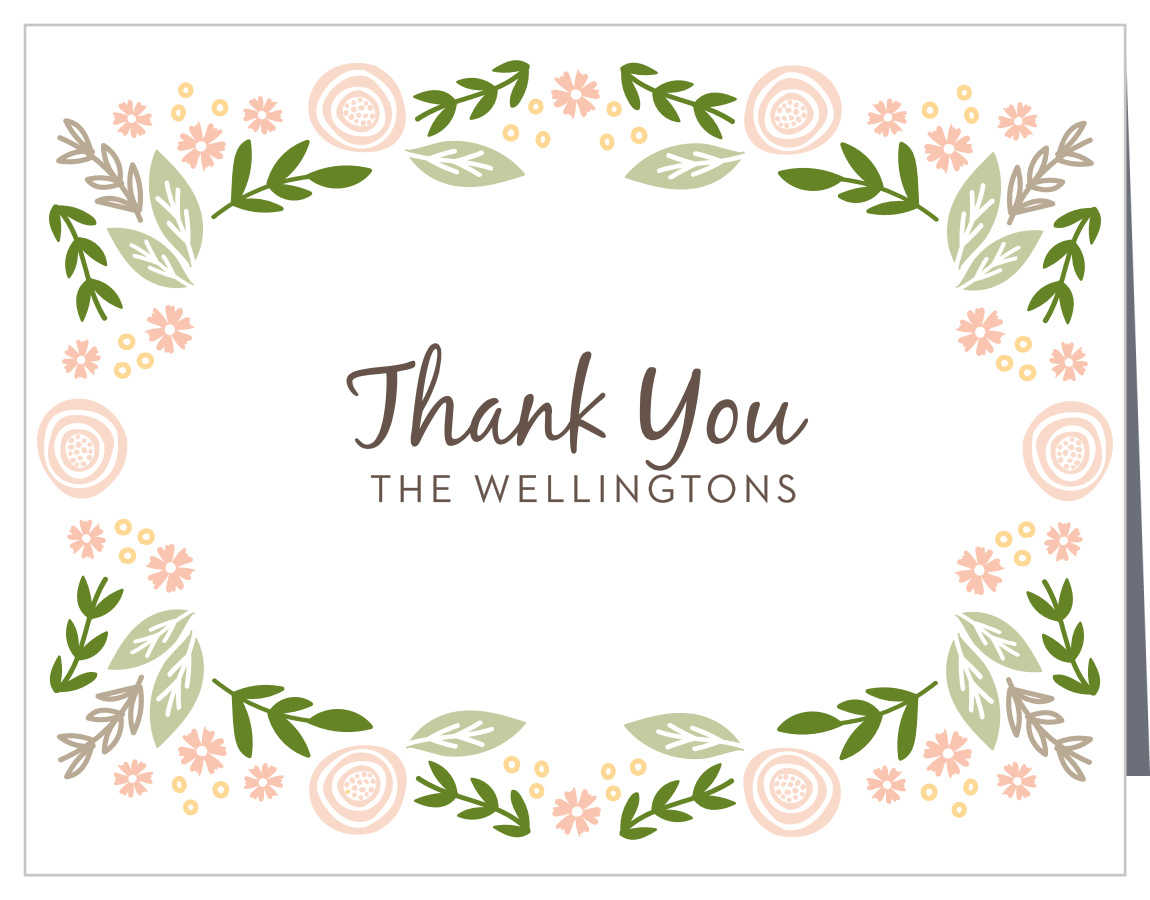 Gardens Abound Wedding Thank You Cards
