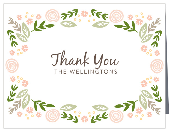 Gardens Abound Wedding Thank You Cards