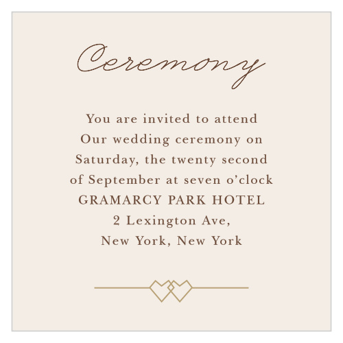 Linked Hearts Ceremony Cards