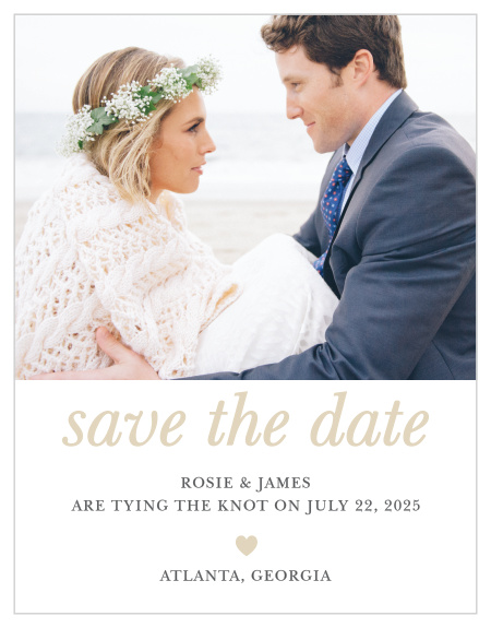 The Sophisticated Shimmer Save-the-Date Cards are a simple yet tasteful way to share your important information with your friends and family.