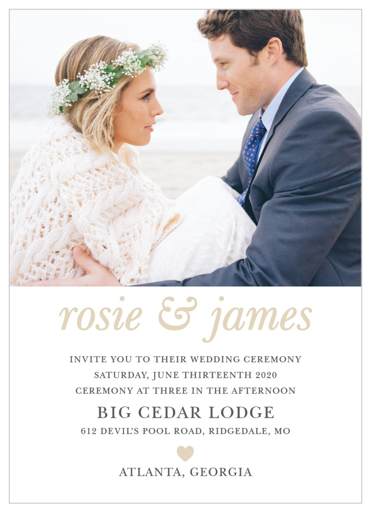 Sophisticated Shimmer Wedding Invitations