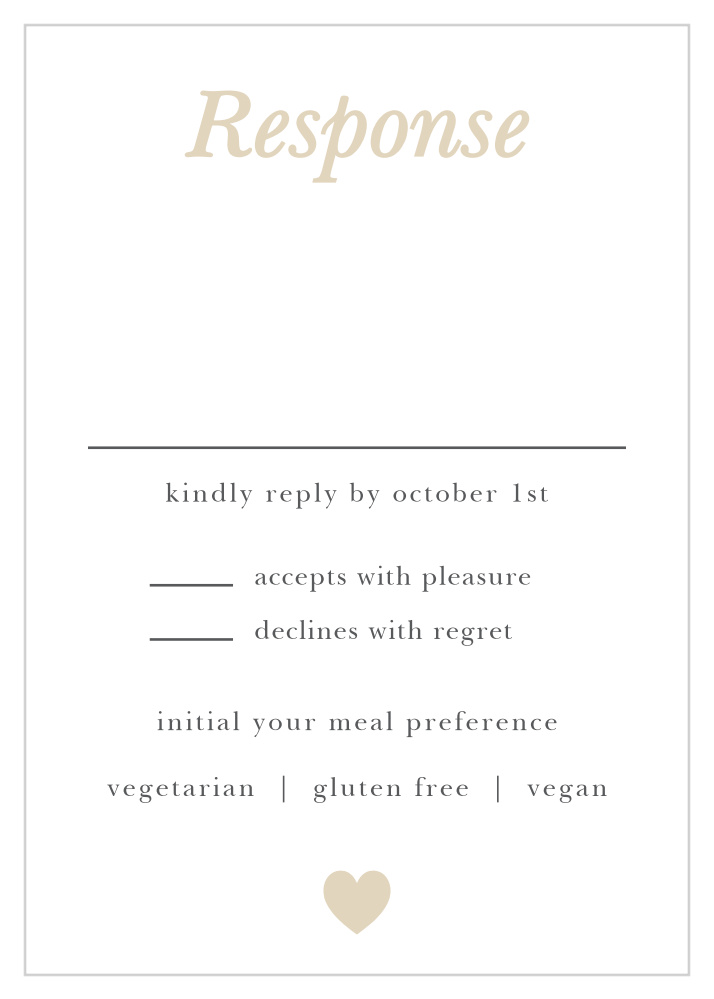 Sophisticated Shimmer Response Cards