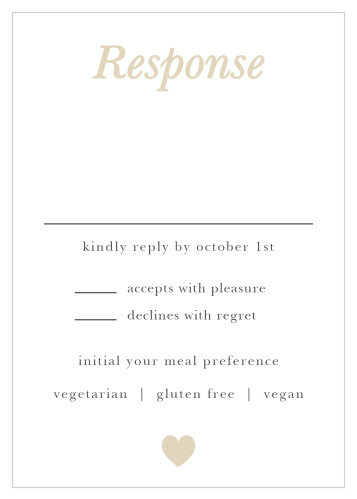Sophisticated Shimmer Response Cards