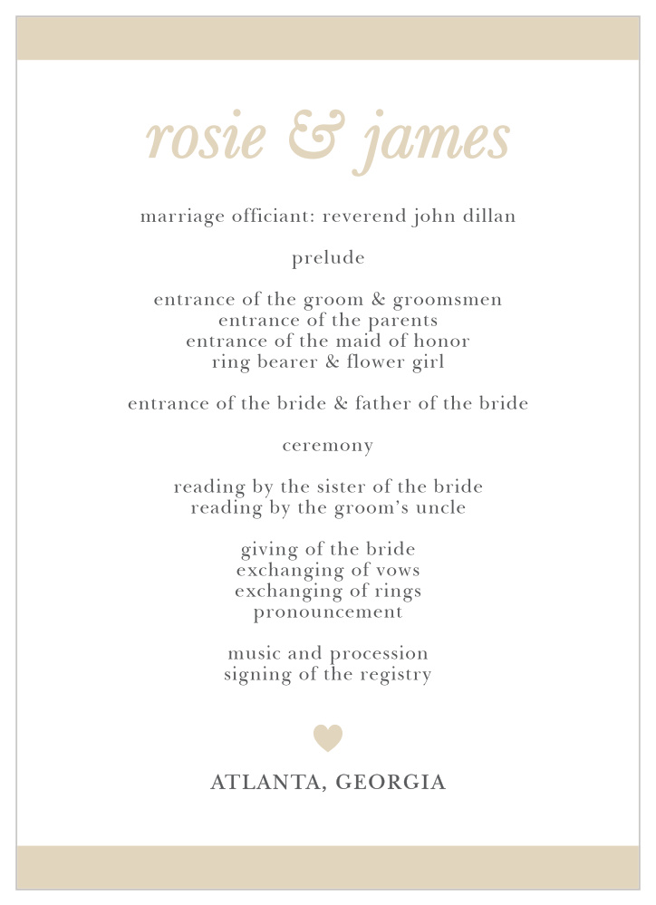 Sophisticated Shimmer Wedding Programs