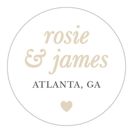 Sophisticated Shimmer Wedding Stickers
