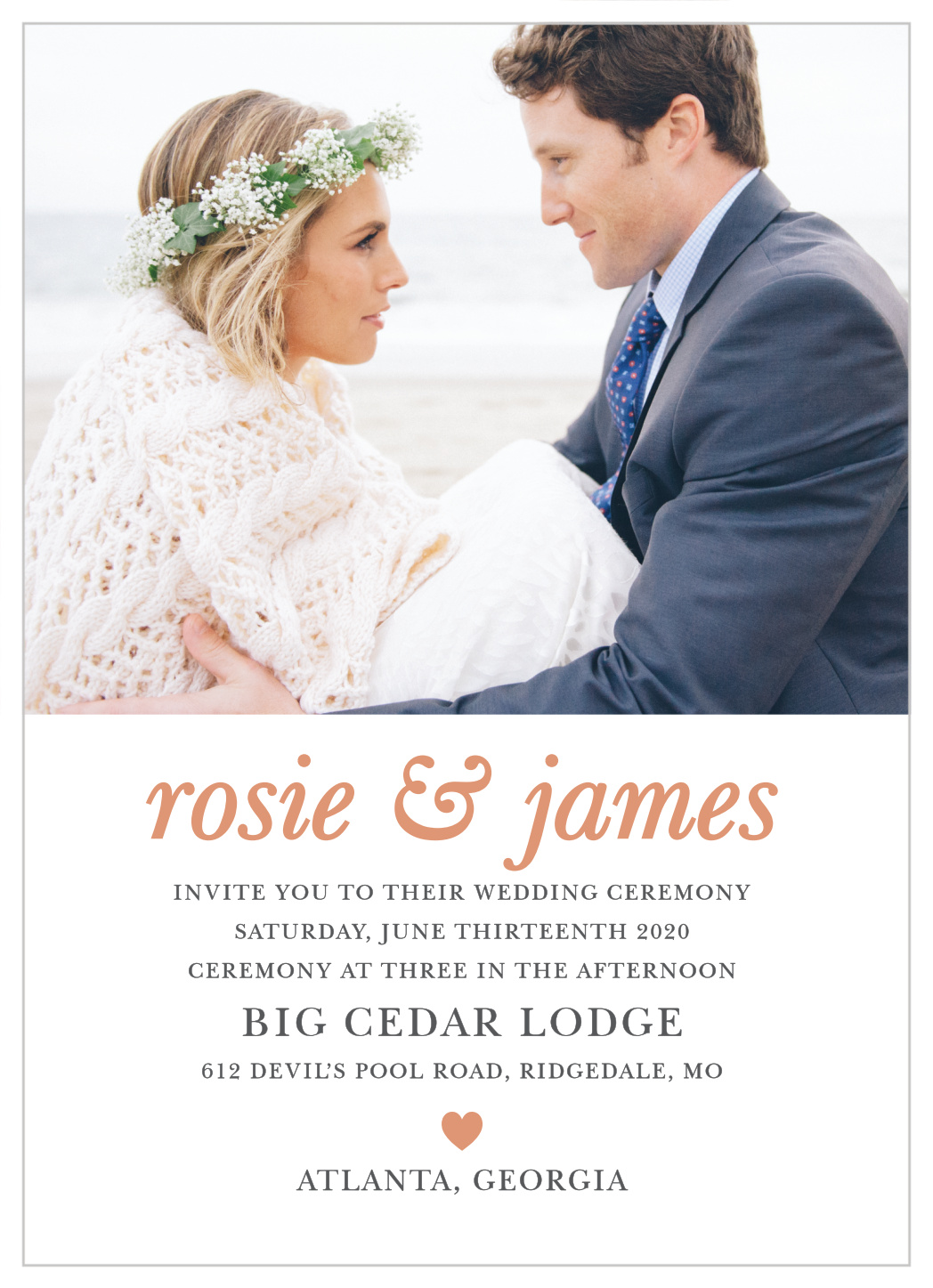 Sophisticated Shimmer Foil Wedding Invitations