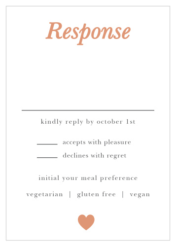 Sophisticated Shimmer Foil Response Cards