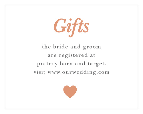 Sophisticated Shimmer Foil Registry Cards