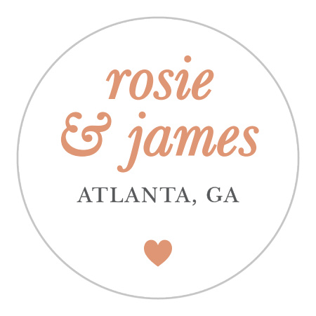 Sophisticated Shimmer Foil Wedding Stickers