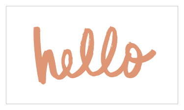 Bold Hello Foil Business Cards