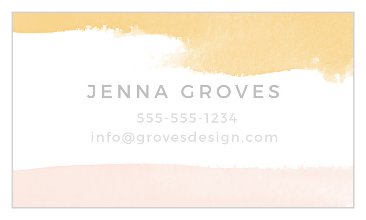 Dip Dye Foil Business Cards