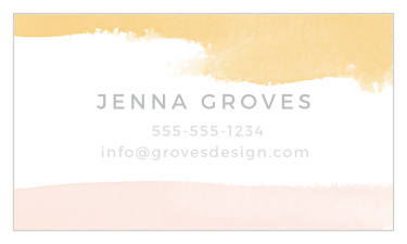 Dip Dye Foil Business Cards