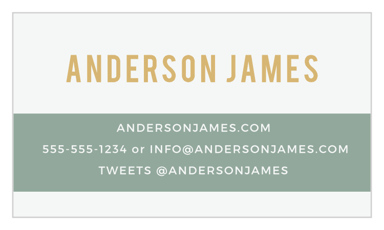 Color Stripe Foil Business Cards