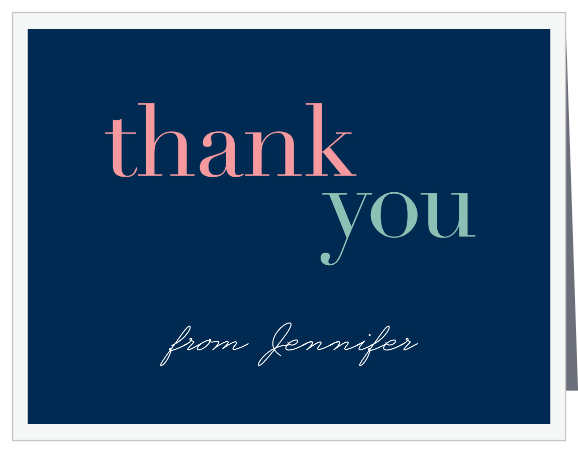 Prestige Girl Baby Shower Thank You Cards