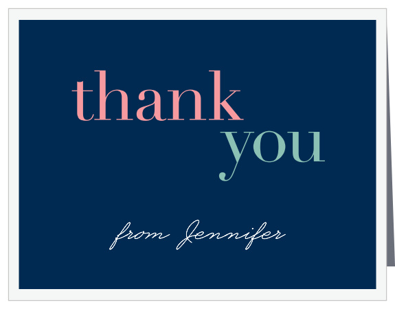 Prestige Girl Baby Shower Thank You Cards