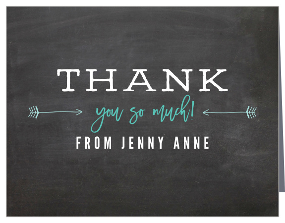 Baby Chalk Baby Shower Thank You Cards