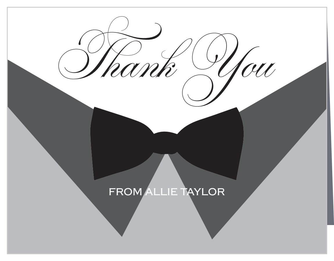 Little Gentleman Baby Shower Thank You Cards