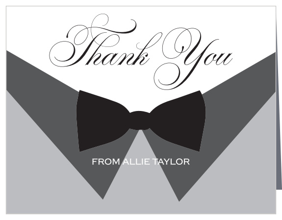 Little Gentleman Baby Shower Thank You Cards