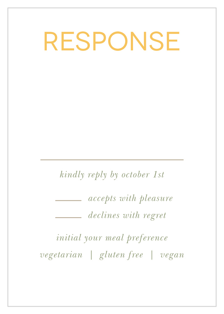 Sunny Flowers Response Cards