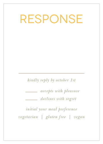Sunny Flowers Response Cards