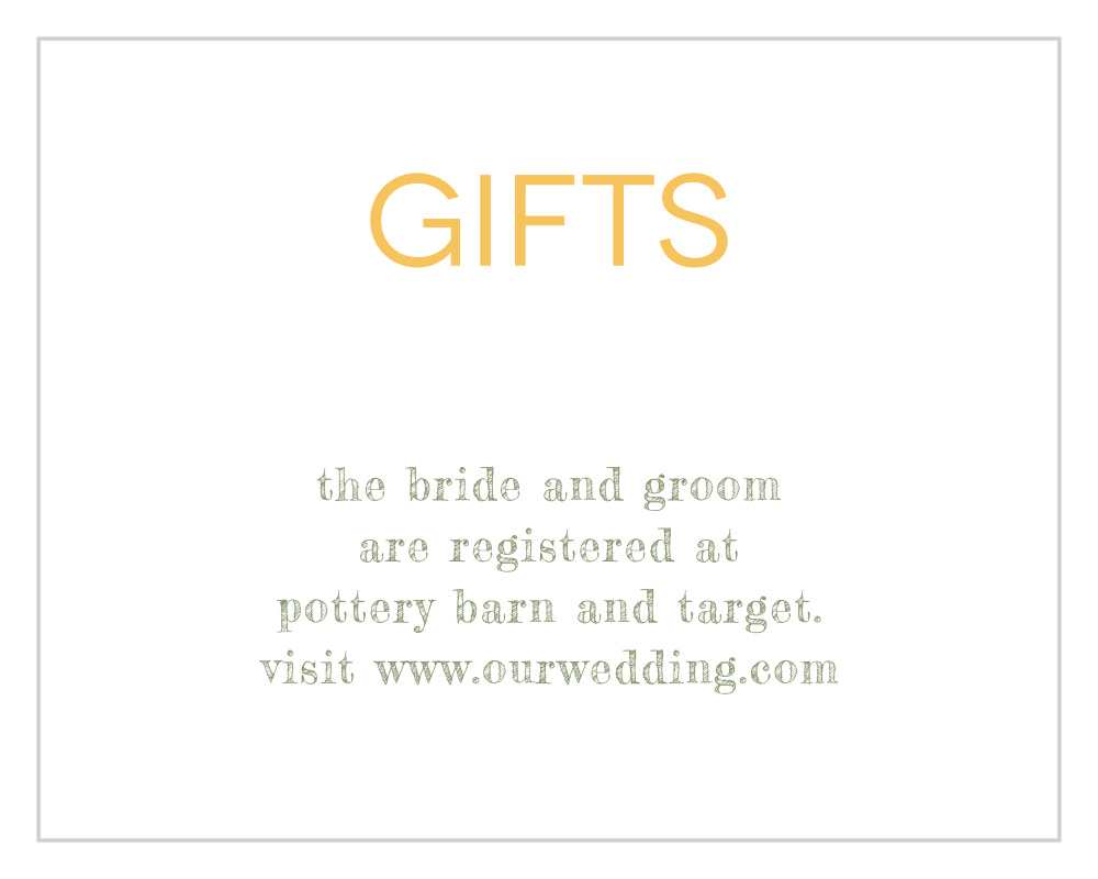 Sunny Flowers Registry Cards