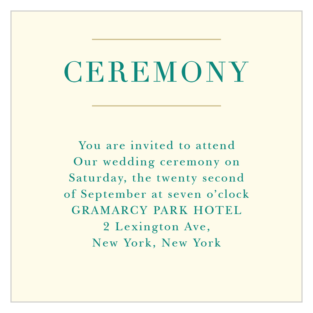Peacock Feather Ceremony Cards