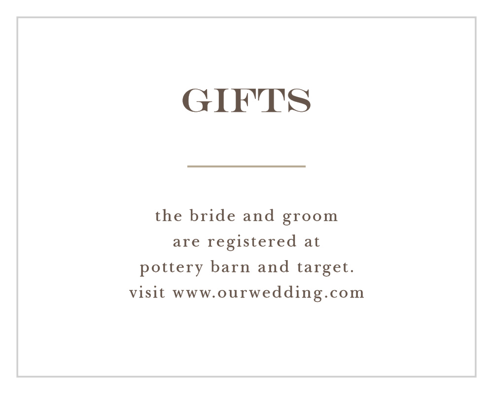 Sunflower Frame Registry Cards