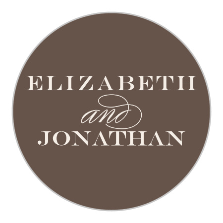 Sunflower Frame Wedding Stickers