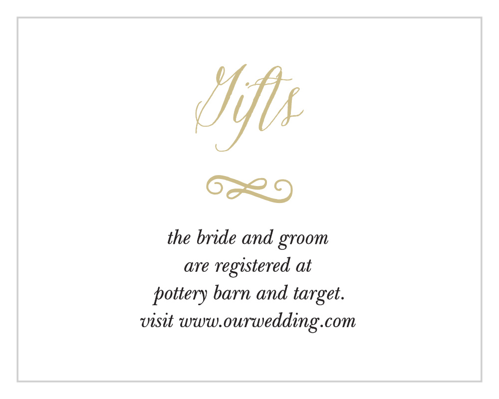Watercolor Floral Registry Cards
