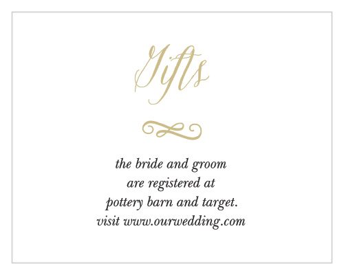 Watercolor Floral Registry Cards