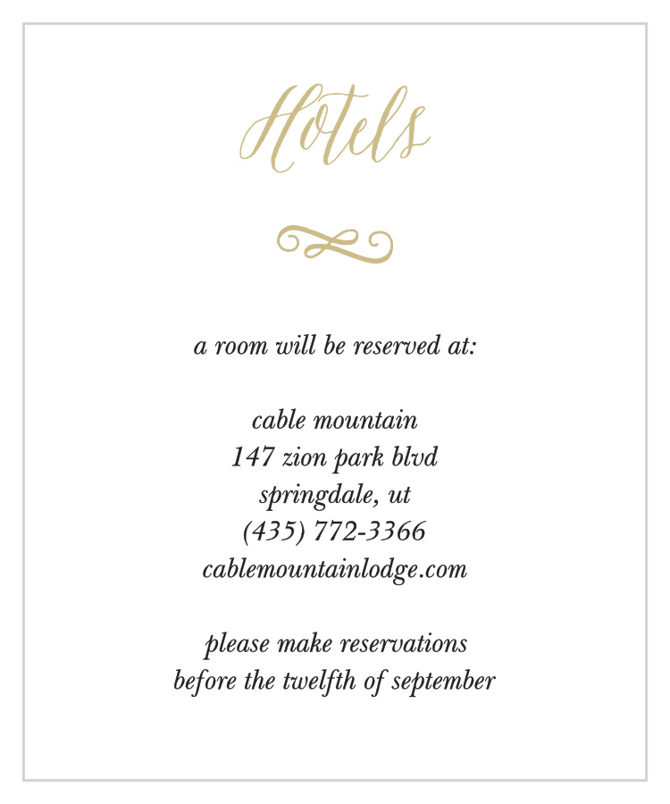 Watercolor Floral Accommodation Cards