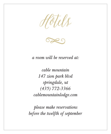 Watercolor Floral Accommodation Cards