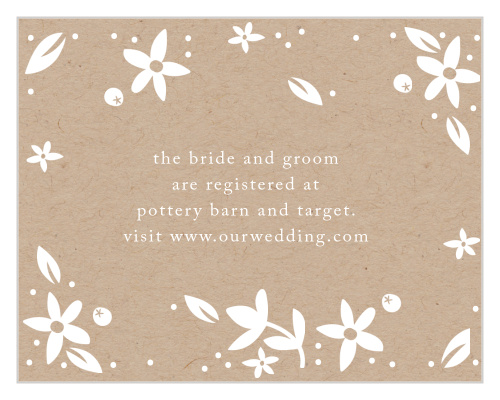 Silent Garden Registry Cards