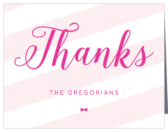 Stunning Stripes Baby Shower Thank You Cards