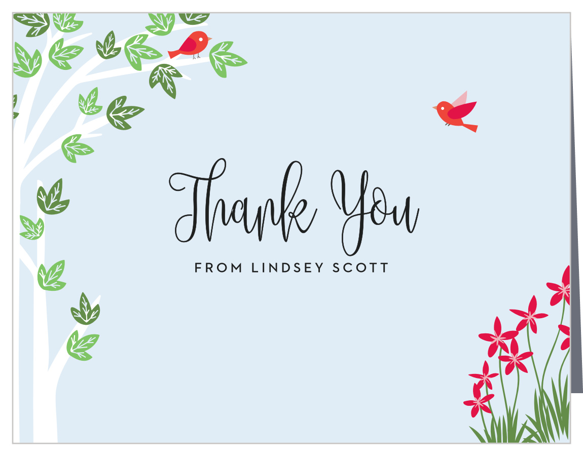 Enchanted Woodland Baby Shower Thank You Cards
