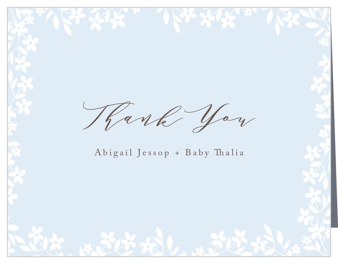 Flower Garden Baby Shower Thank You Cards