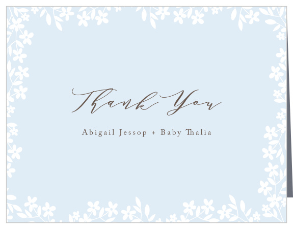 Flower Garden Baby Shower Thank You Cards