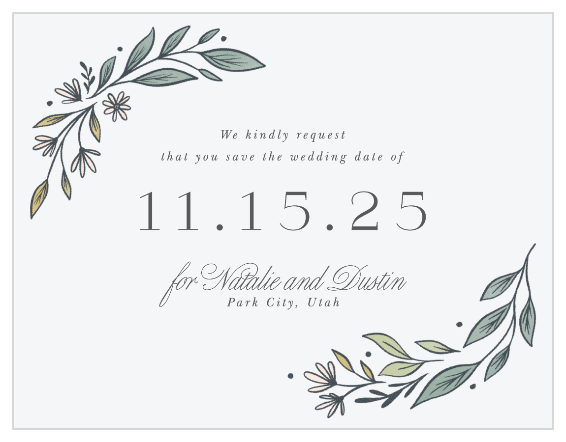 Classic Gerber Daisy Save the Date Magnets