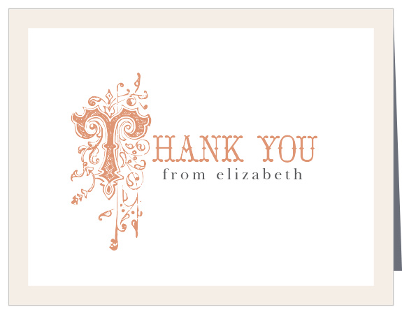 Once Upon A Time Foil Baby Shower Thank You Cards