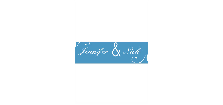 Simple Swirls Wedding Belly Bands