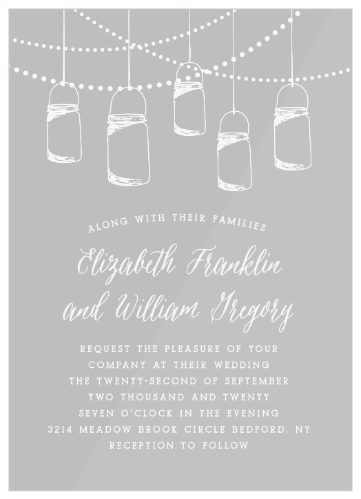Lanterns and lights are a great combination for a memorable wedding, so why not put them on your invitation too?