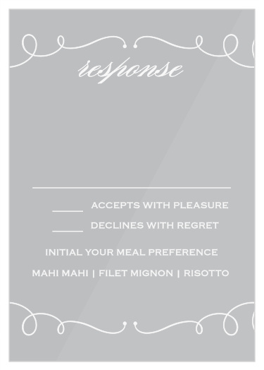 Swirl Frame Clear Response Cards