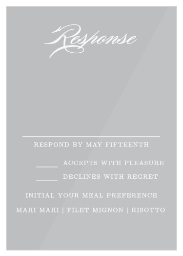 Simple Frame Clear Response Cards